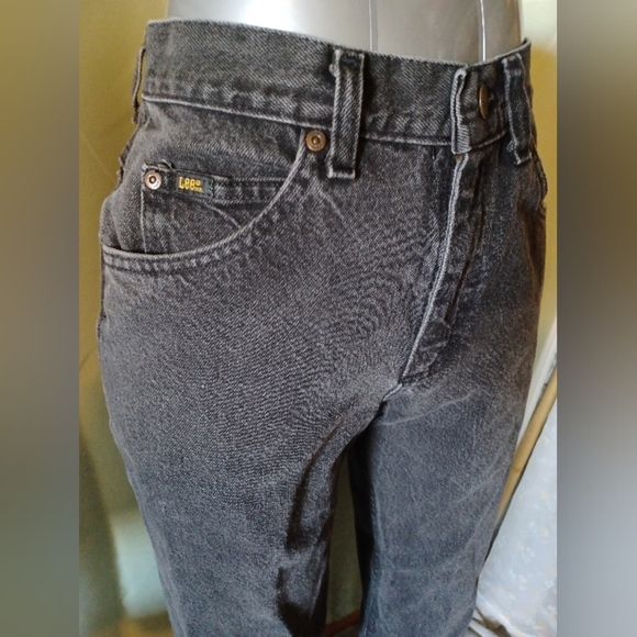 A Lee Vintage Men's Women's Unisex Black Jeans - Picture 4 of 6